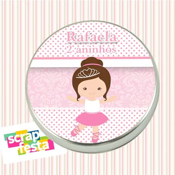 Latinhas Personalizadas Festa Bailarina