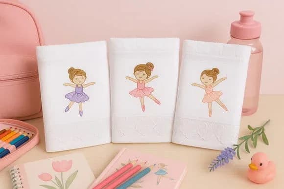 Pronta Entrega Kit Toalha Escolar 03pcs