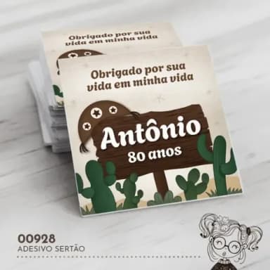 Adesivo Quadrado Sertão - 00928