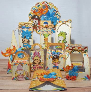 Kit 30 Lembrancinhas Carnaval