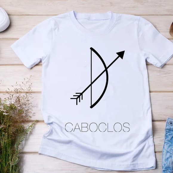 Camiseta Caboclos - Flecha, Força e Proteção da Mata