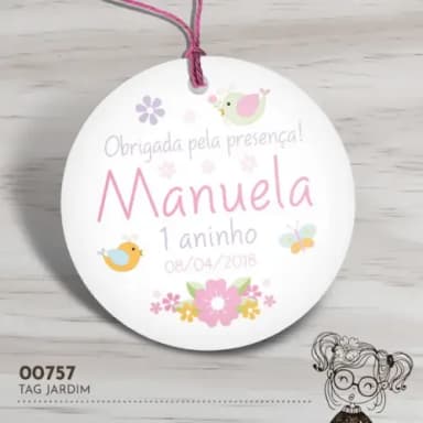 Tag Redonda Jardim - 00757