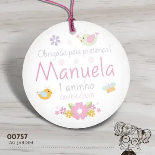 Tag Redonda Jardim - 00757