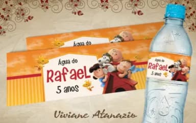 Rótulo Água Snoopy - 00322