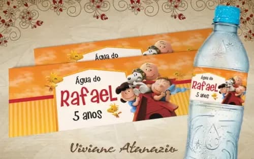 Rótulo Água Snoopy - 00322