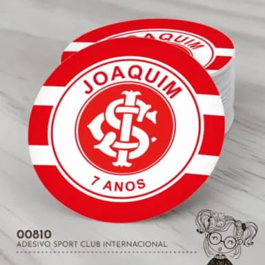 Adesivo Redondo Sport Club Internacional - 00810