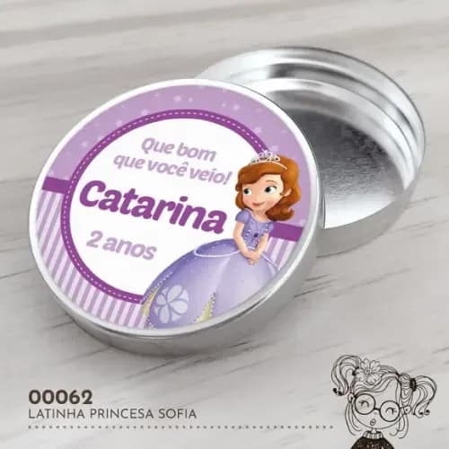 Latinha Adesivada Princesa Sofia - 00062