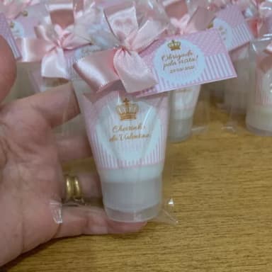 Lembrança Maternidade Hidratante Coroa Rosa
