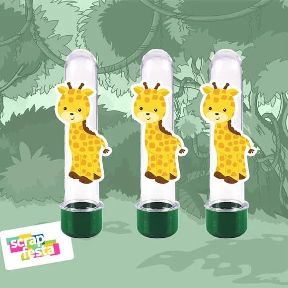 Tubete Personalizado Festa Safari Girafa Cute