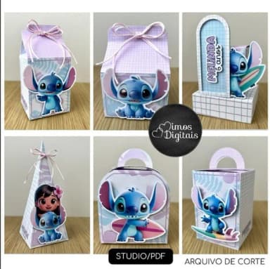 Kit 60 Lembrancinhas Stitch