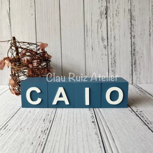 Cubos 6x6cm- Decoração Bebê