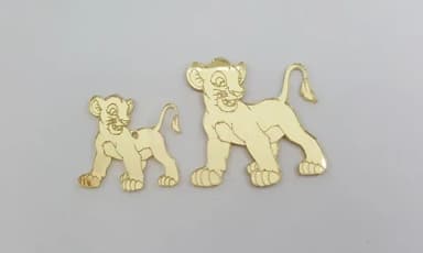 3 Kit Do Rei Leão Em Acrílico Espelhado
