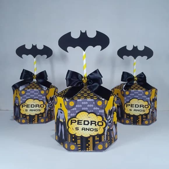 Caixa Sextavada Luxo Batman