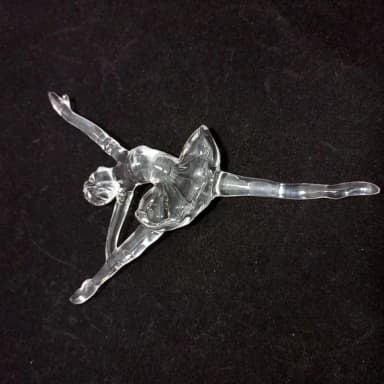 Bailarina de Acrílico transparente 13,5,0cm Pct 2 Unidades
