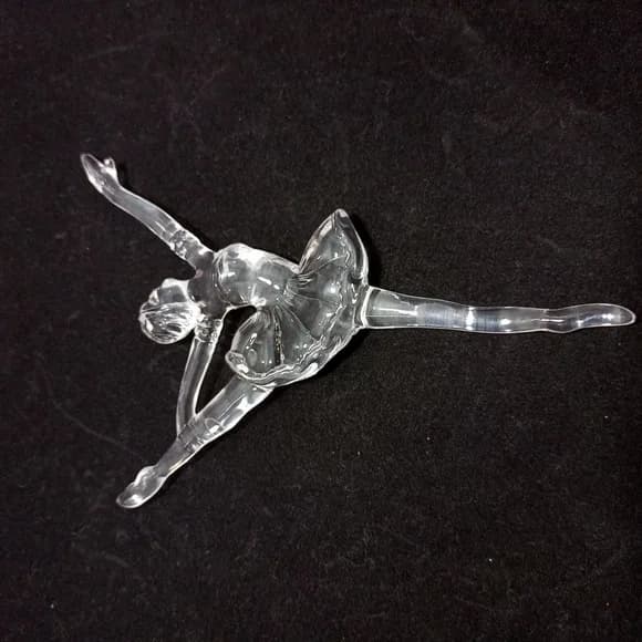 Bailarina de Acrílico transparente 13,5,0cm Pct 2 Unidades