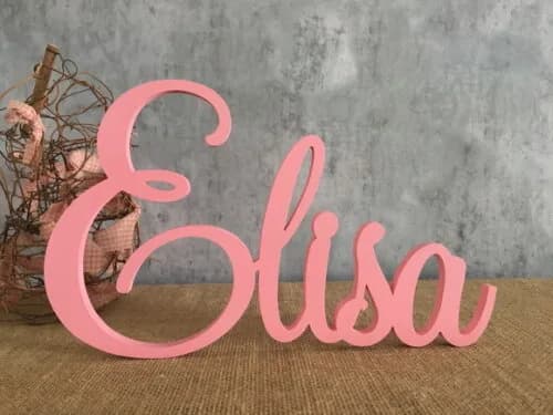 Letras Decorativas em MDF - Linha Cursiva