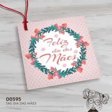 Tag Quadrada Dia das Mães - 00595