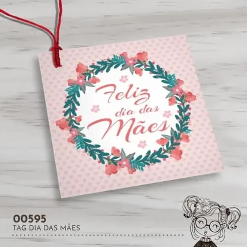 Tag Quadrada Dia das Mães - 00595