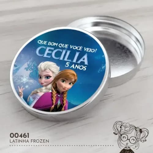 Latinha Adesivada Frozen - 00461