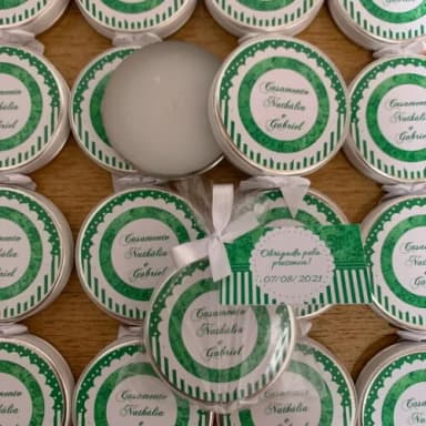 Lembrança para Casamento Vela Aromática
