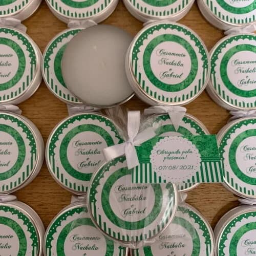 Lembrança para Casamento Vela Aromática