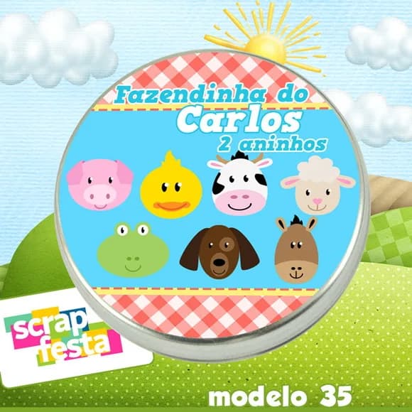 Latinhas Personalizadas Festa Fazendinha