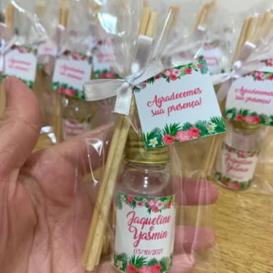 Lembrança aniversário Aromatizador Festa tropical