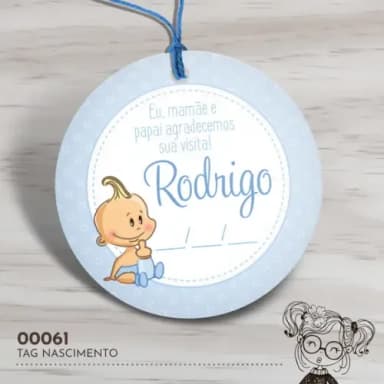 Tag Redonda Nascimento - 00061