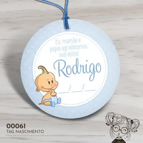 Tag Redonda Nascimento - 00061