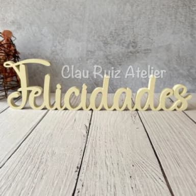Linha Cursiva -letras Decorativas em mdf Palavras