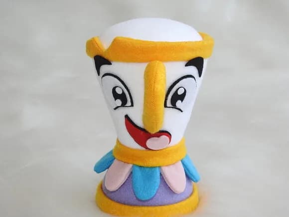 Zip em Feltro - Personagem da Bela e a Fera - Chamar Chat