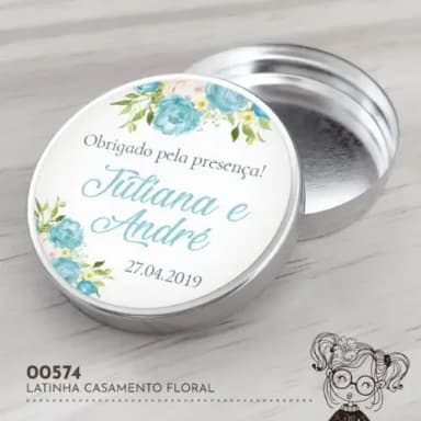 Latinha Adesivada Casamento - 00574