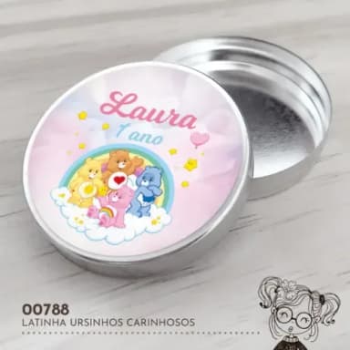 Latinha Adesivada Ursinhos Carinhosos -- 00788