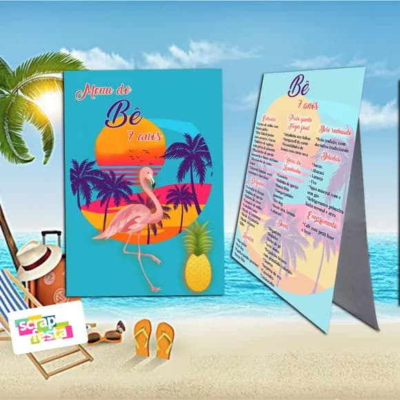 Menu Cardápio Cavalete Festa Tardezinha