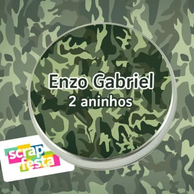 Latinhas Personalizadas Festa Exército, Militar
