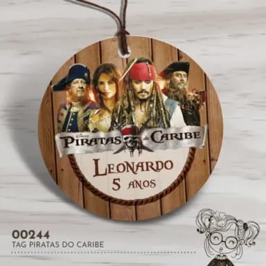 Tag Redonda Piratas do Caribe - 00244