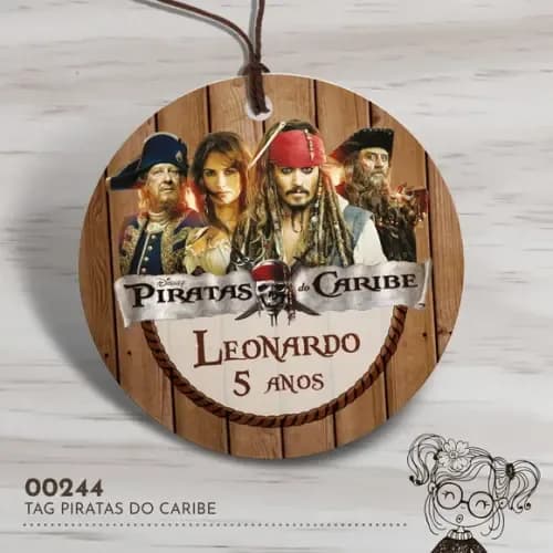 Tag Redonda Piratas do Caribe - 00244