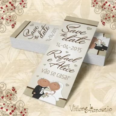 Marcador de Livro Casamento - 00277
