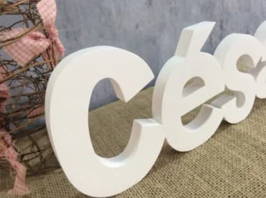 Letras Decorativas - nome em MDF