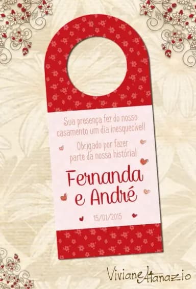 Tag Retrovisor Casamento - 00018
