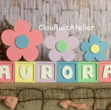 Candy Colors - Cubos 6x6cm Ts+ Trio de Flor
