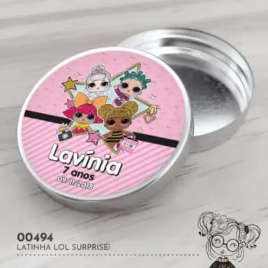 Latinha Adesivada Lol Surprise! - 00494