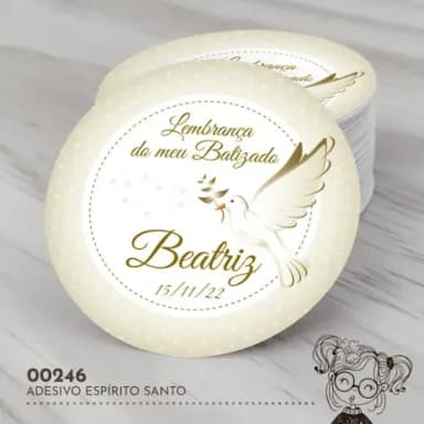 Adesivo Redondo Espírito Santo - 00246