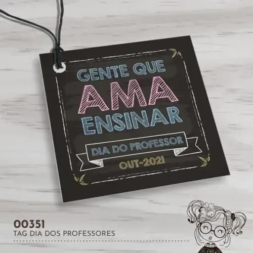 Tag Quadrada Dia dos Professores - 00351