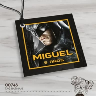 Tag Quadrada Batman - 00748