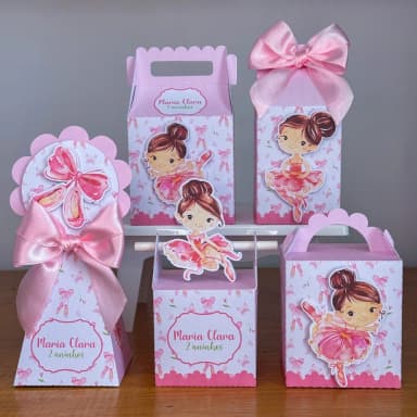Arquivo Digital Kit Personalizado Balarina 3d