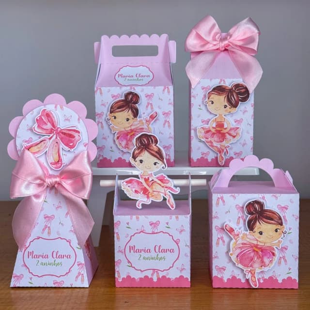 Arquivo Digital Kit Personalizado Balarina 3d