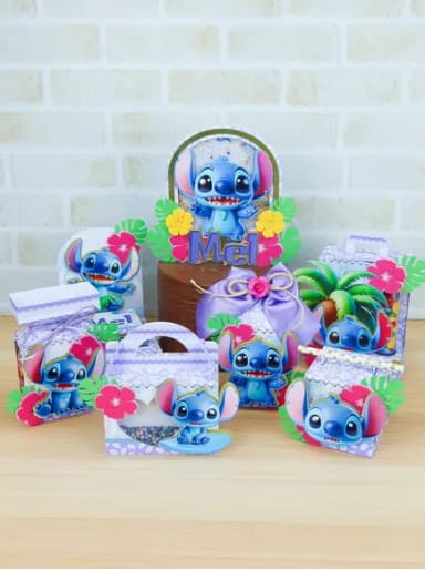 Kit 60 Lembrancinhas Stitch