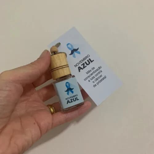 Aromatizador p/ Carro Brinde Empresa Novembro Azul