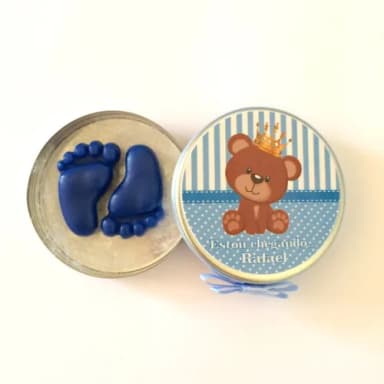 Lembrancinha Chá de Bebê Ursinho Rei